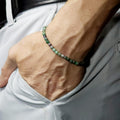 Aura Heart Wisdom Strand — Zambian Emerald Minimalist Bracelet
