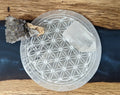 Aura Raw Selenite Cleansing Wands — Crown Chakra Energy Clearing Columns