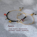 Aura Aries Celestial Alignment Strand — Carnelian & Citrine Stacking Set