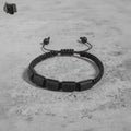 Aura Guardian Tourmaline Surfer Strand — Waterproof Leather Grounding Bracelet