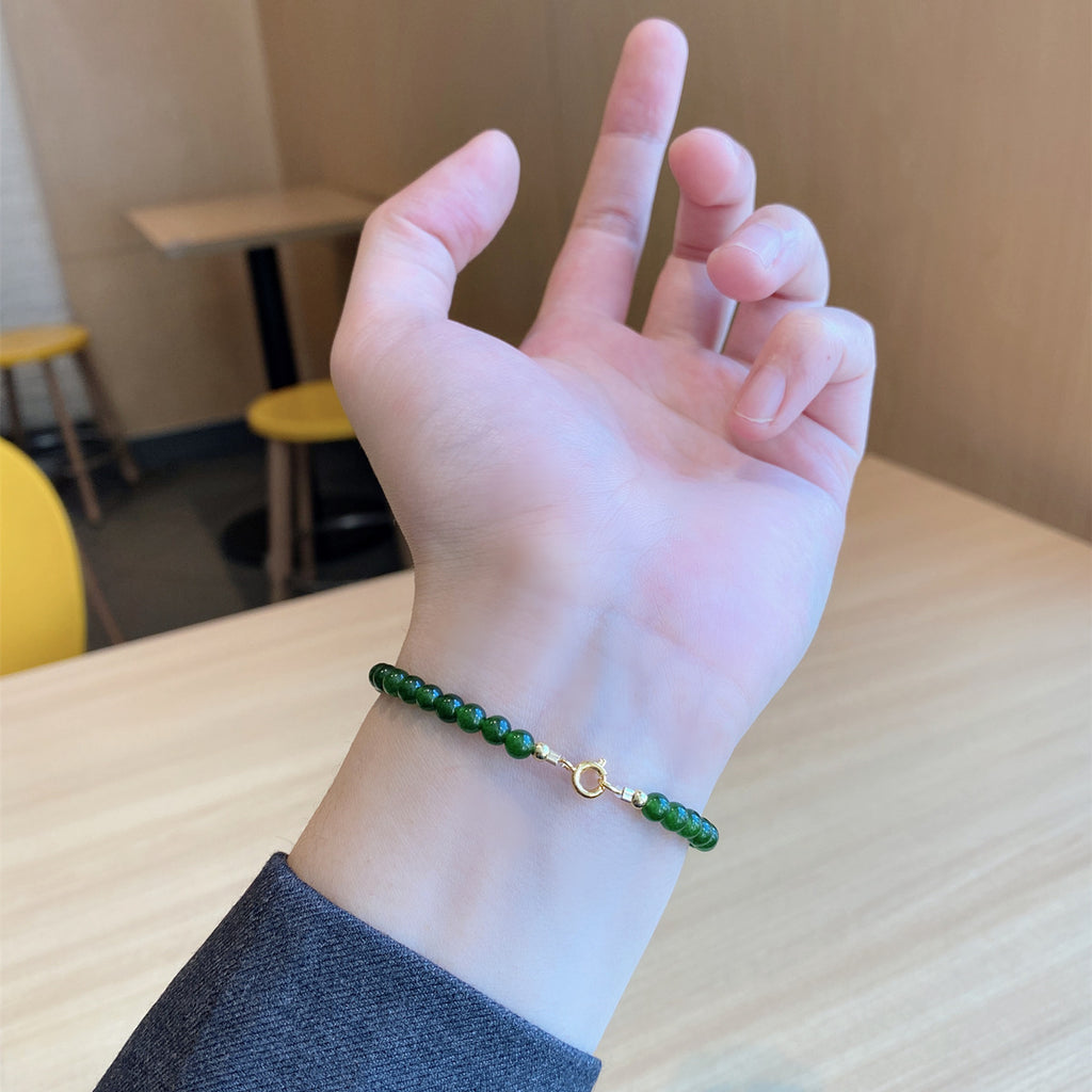 Aura Abundant Malachite Strand — Heart Chakra Alignment & Protection Talisman