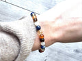 Aura Menopause Balance Strand — Carnelian, Citrine, Moonstone & Lapis Lazuli