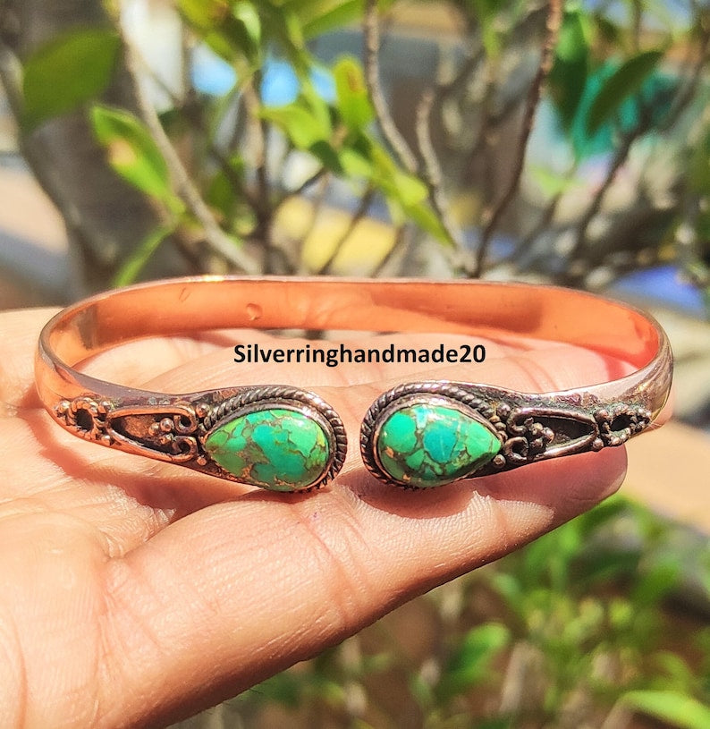Aura Pure Solid Copper Bangle — Metaphysical Bio-energy Alignment (Queue #17)