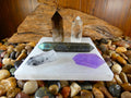 Aura Raw Selenite Slab — Altar Crystal Cleansing Block