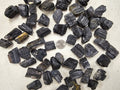 Aura Guardian Black Tourmaline Rough Stones — Raw Earth Grounding Chunks
