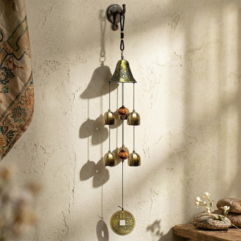 Aura Dragon Feng Shui Prosperity Bell — Ancient Abundance Windchime