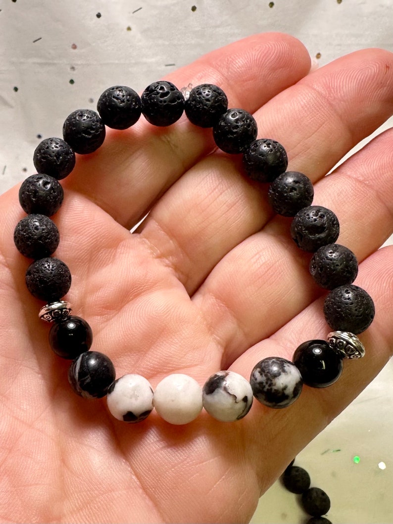 Aura Celestial Lava Stone Strand — Solar System Aromatherapy Diffuser Bracelet