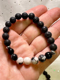 Aura Celestial Lava Stone Strand — Solar System Aromatherapy Diffuser Bracelet