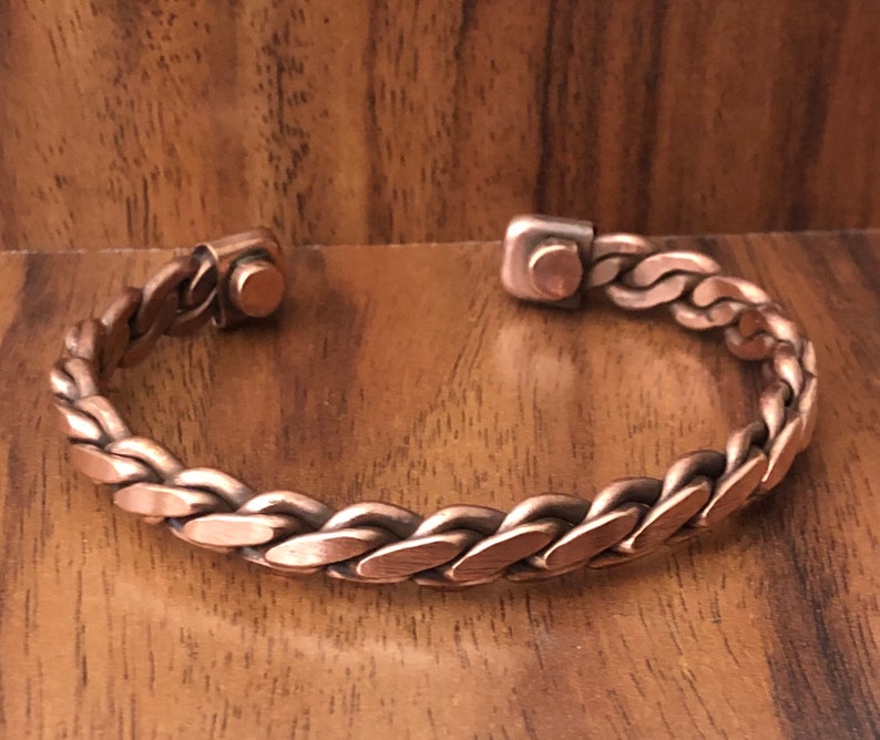 Aura Pure Solid Copper Bangle — Metaphysical Bio-energy Alignment