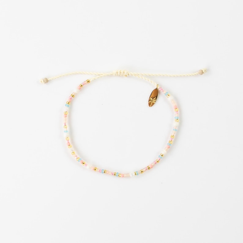 Surya Seed Bead Talisman — Solar Shell & Turquoise Strand