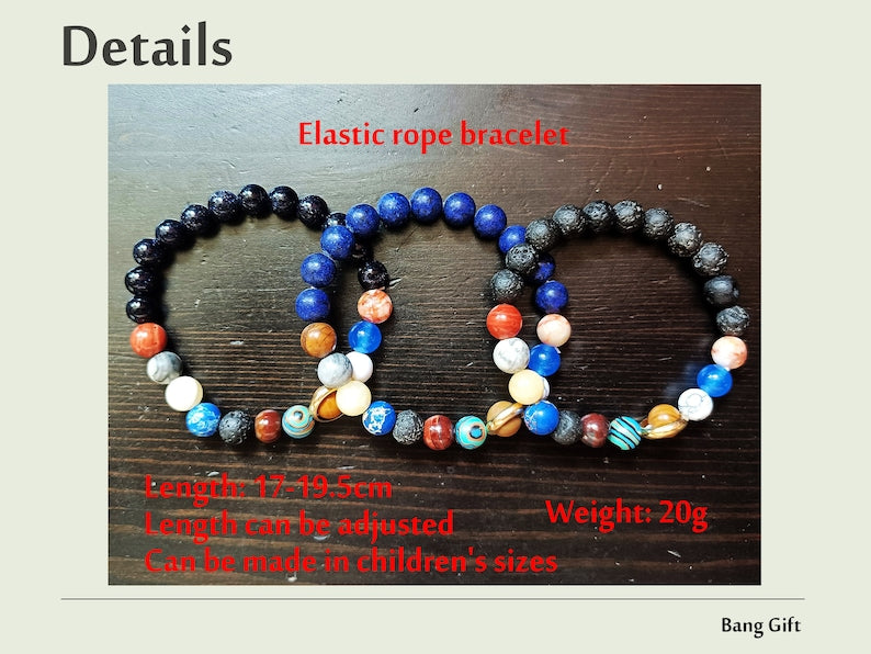 Cosmic Harmony Solar System Bracelet — Celestial Planet Alignment