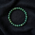 Aura Lucky Jade Bangle — Real Green Jadeite Bead Wristband