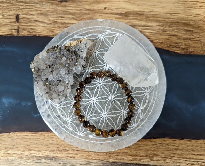Aura Raw Selenite Cleansing Wands — Crown Chakra Energy Clearing Columns