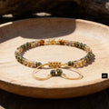 Aura Wealth & Abundance Strand — Citrine, Pyrite & Tiger's Eye