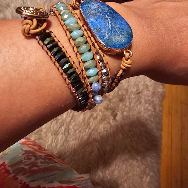 Aura Inner Peace Wrap — Lapis Lazuli & Mixed Gemstones