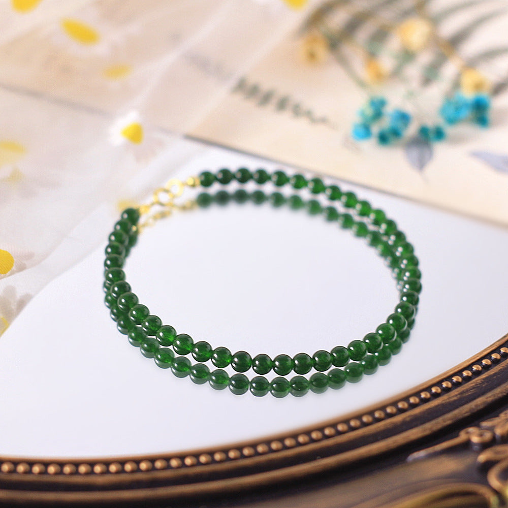 Aura Abundant Malachite Strand — Heart Chakra Alignment & Protection Talisman