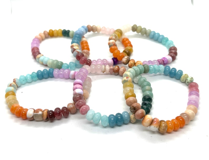 Aura Lucky Jade Bangle — Real Green Jadeite Bead Wristband (Queue #5)