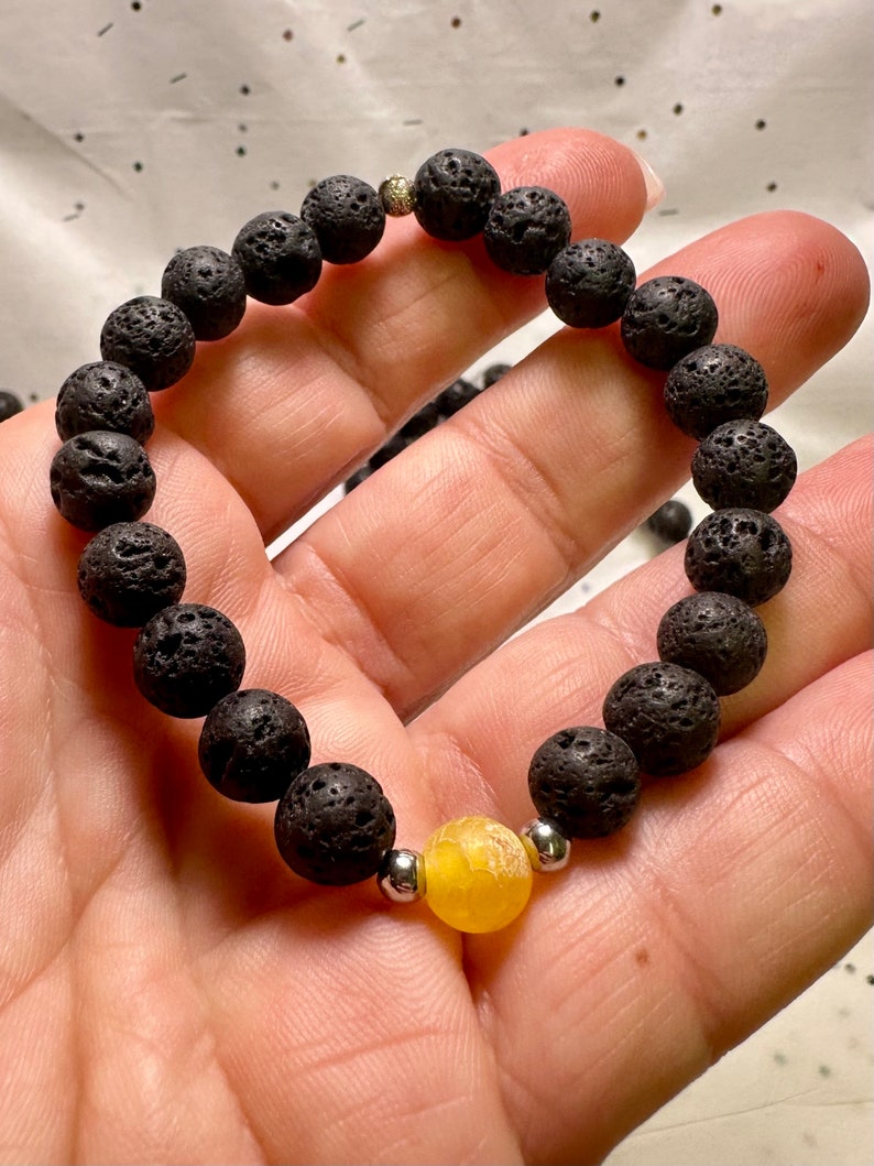 Aura Celestial Lava Stone Strand — Solar System Aromatherapy Diffuser Bracelet