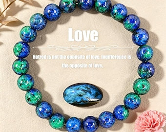 Aura Love Spell Manifestation Strand — Rose Quartz, Garnet & Rhodonite