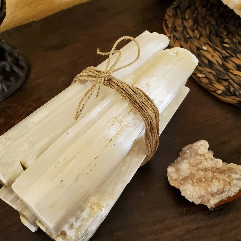 Aura Raw Selenite Gridding Stumps — Altar Sanctuary Energy Cleansing Columns