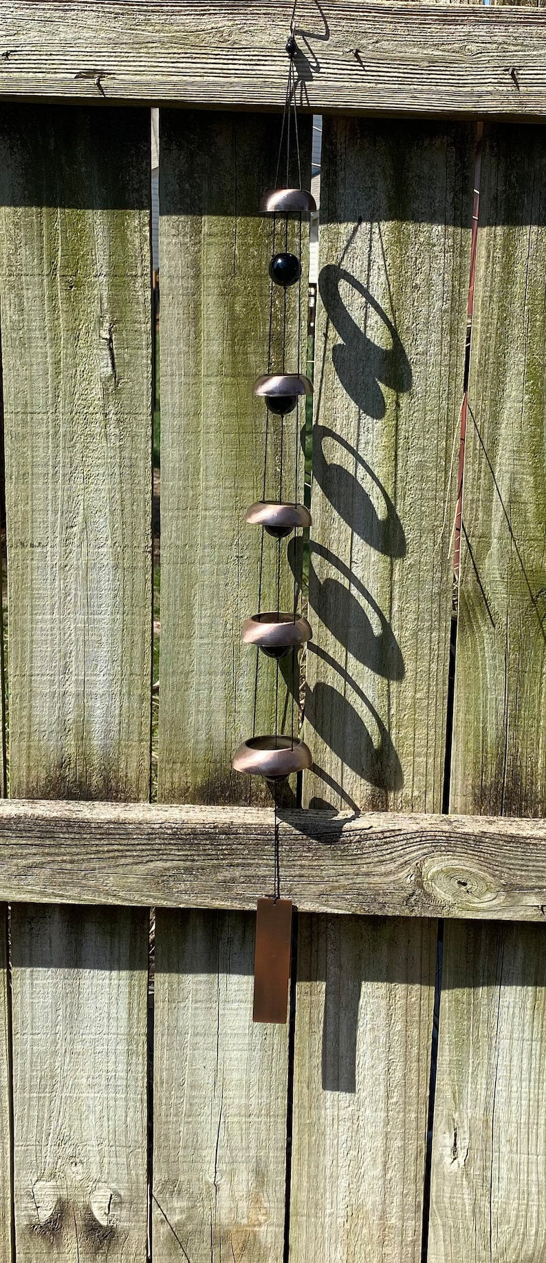 Aura Sanctuary Five-Tier Temple Bells — Rustic Resonance Windchime