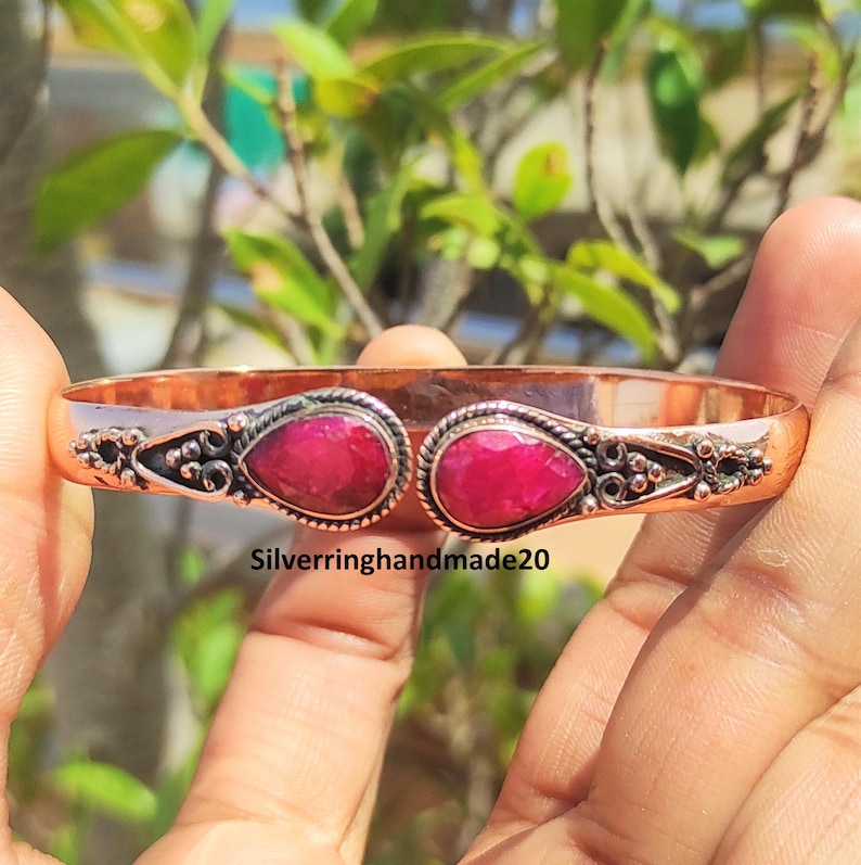Aura Pure Solid Copper Bangle — Metaphysical Bio-energy Alignment (Queue #17)