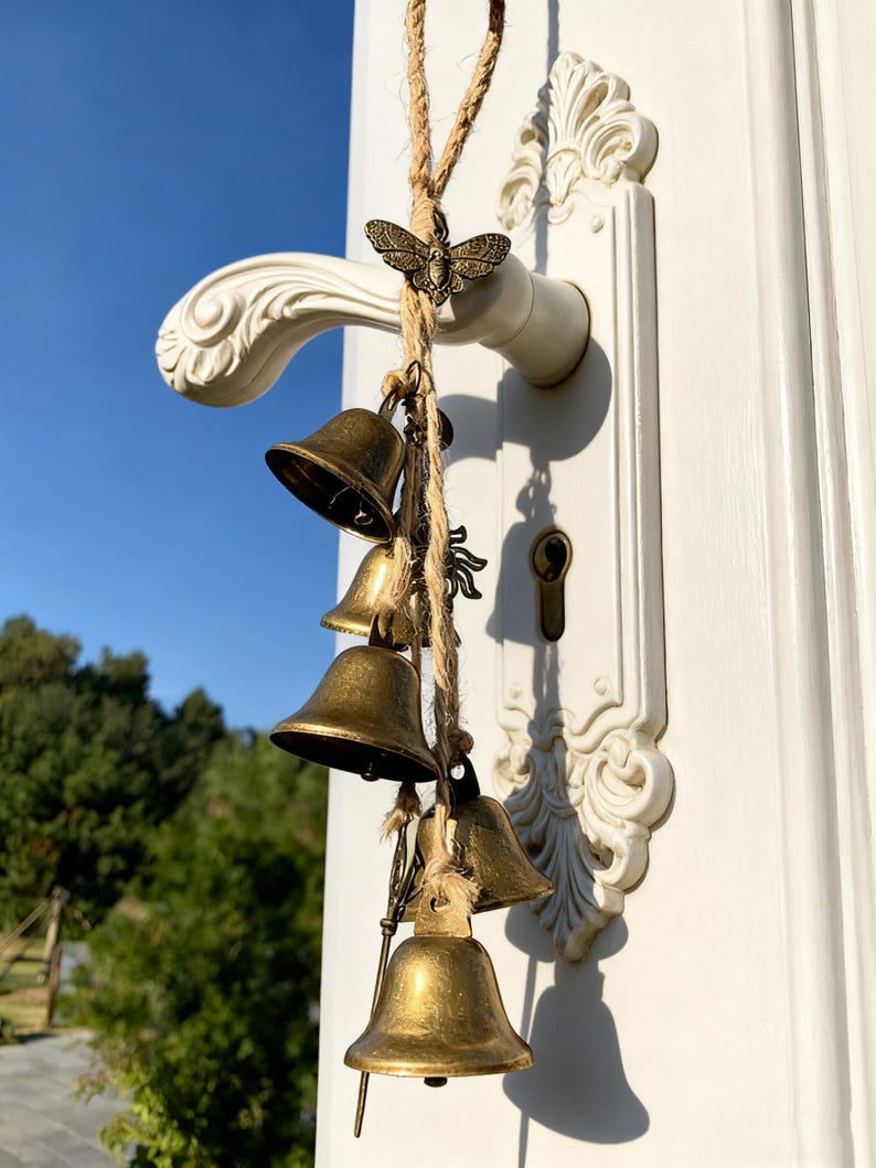 Aura Celtic Witch Doorknob Bells — Sacred Space Protection Charm