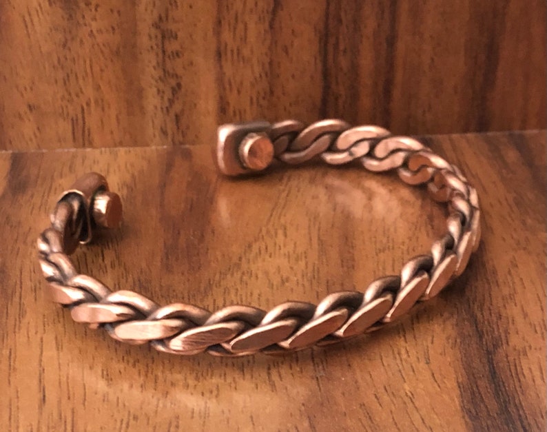 Aura Pure Solid Copper Bangle — Metaphysical Bio-energy Alignment