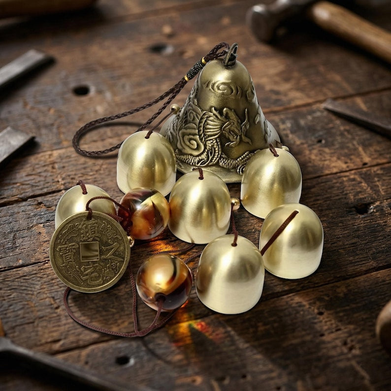 Aura Dragon Feng Shui Prosperity Bell — Ancient Abundance Windchime