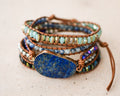 Aura Inner Peace Wrap — Lapis Lazuli & Mixed Gemstones