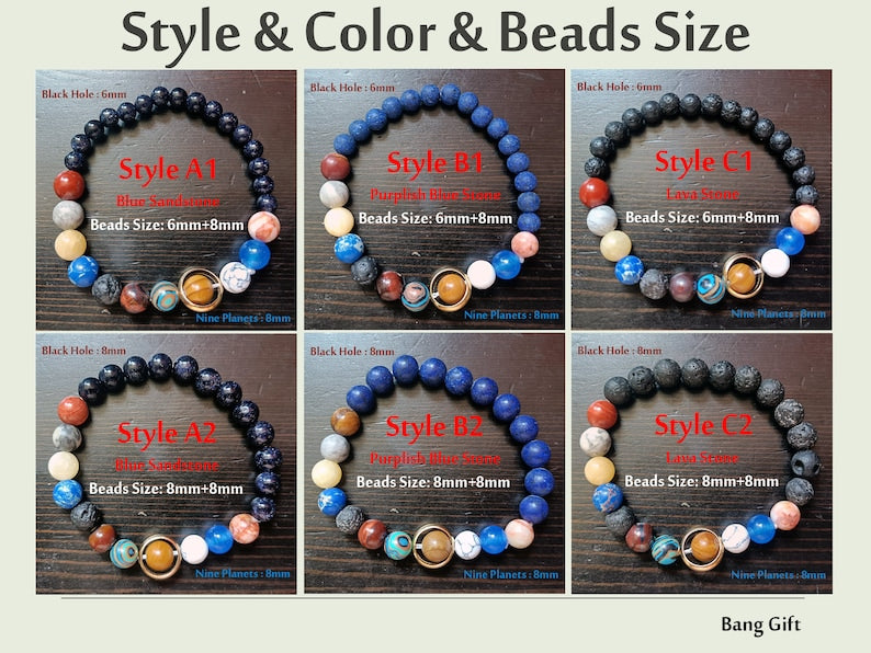 Cosmic Harmony Solar System Bracelet — Celestial Planet Alignment