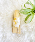 Aura Abundance Smudging Set — Citrine Crystal & Sacred Palo Santo