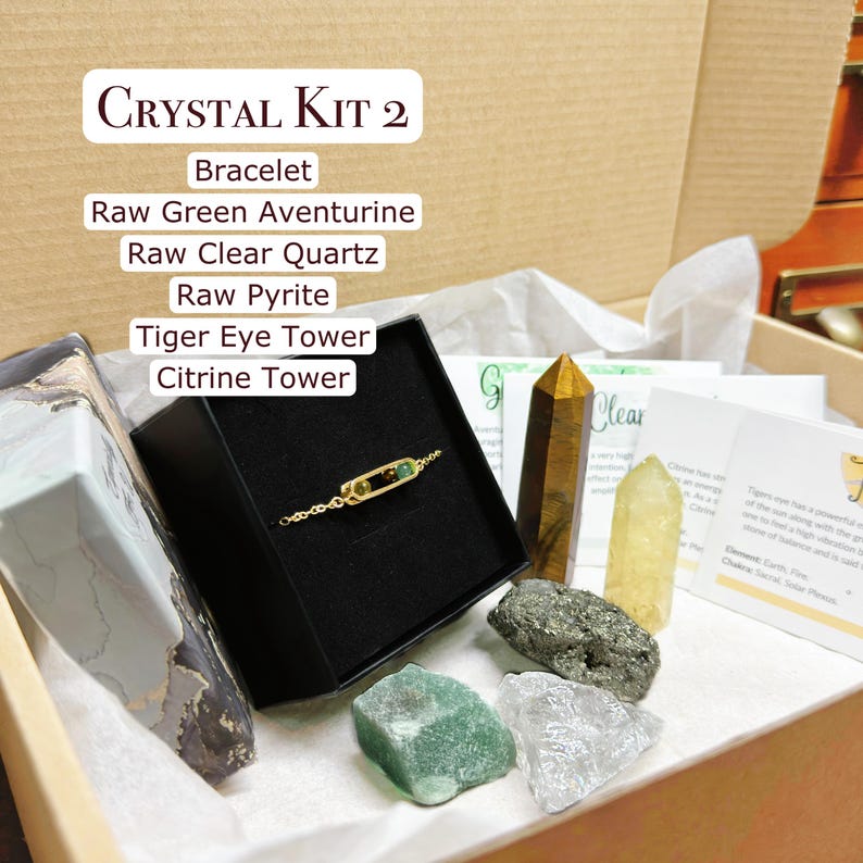 Aura Wealth & Abundance Strand — Citrine, Pyrite & Tiger's Eye (Queue #20)