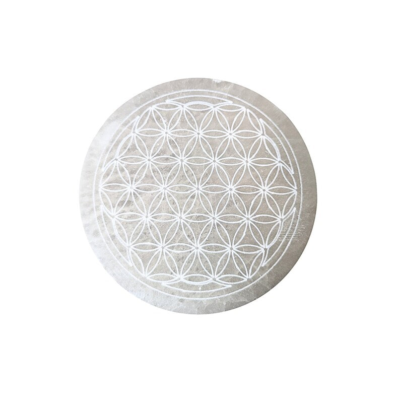 Aura Raw Selenite Cleansing Wands — Crown Chakra Energy Clearing Columns