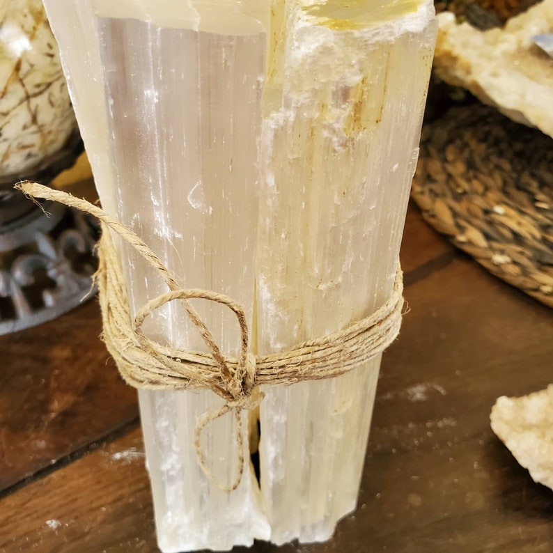 Aura Raw Selenite Gridding Stumps — Altar Sanctuary Energy Cleansing Columns