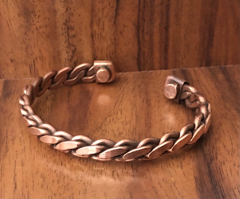 Aura Pure Solid Copper Bangle — Metaphysical Bio-energy Alignment