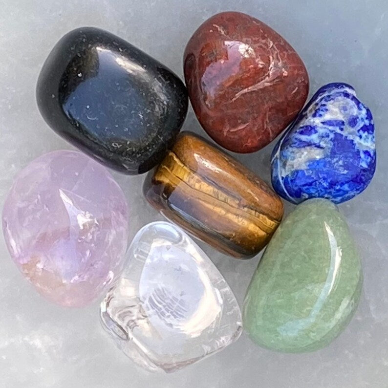 Aura Seven Chakras Selenite Charging Plate — Multi-Chakra Alignment Cleansing Slab