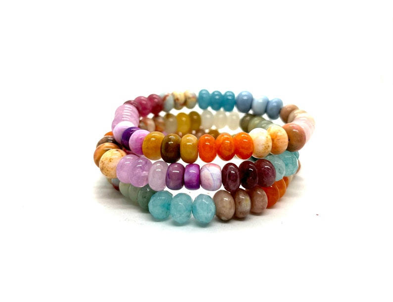 Aura Lucky Jade Bangle — Real Green Jadeite Bead Wristband (Queue #5)