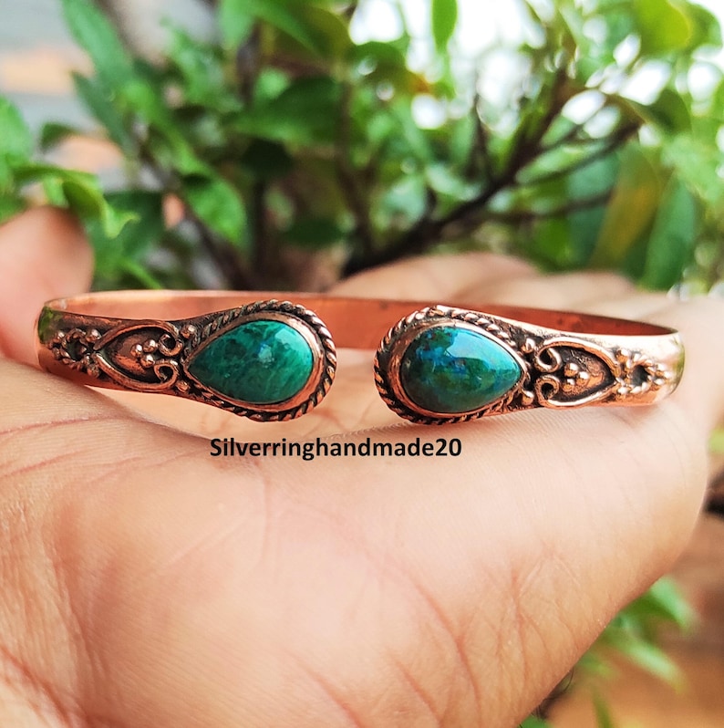 Aura Pure Solid Copper Bangle — Metaphysical Bio-energy Alignment (Queue #17)