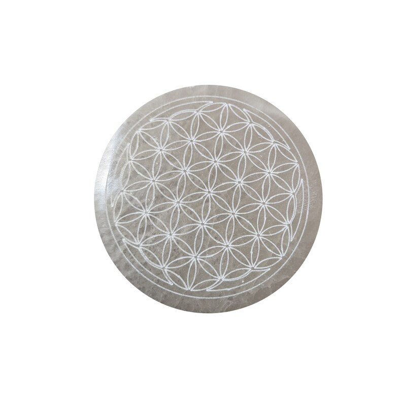 Aura Raw Selenite Cleansing Wands — Crown Chakra Energy Clearing Columns