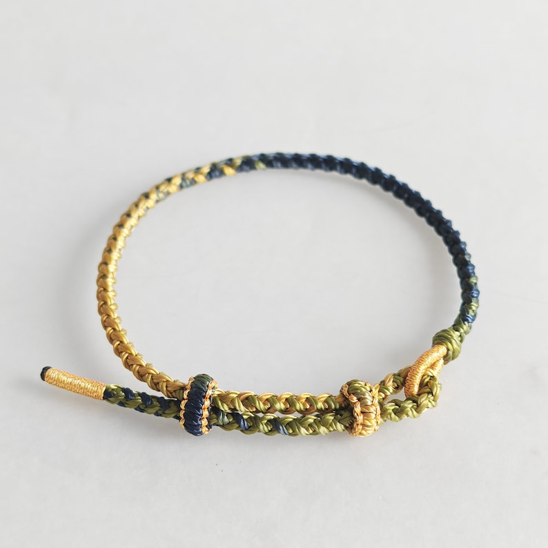 Aura Tibetan Lucky Knot Strand — Waterproof Braided Buddhist Rope Bracelet