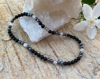 Aura Protection Malachite & Azurite Strand — Heart & Third Eye Alignment Talisman