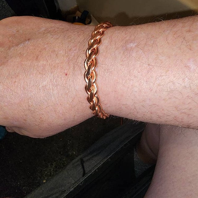 Aura Pure Solid Copper Bangle — Metaphysical Bio-energy Alignment