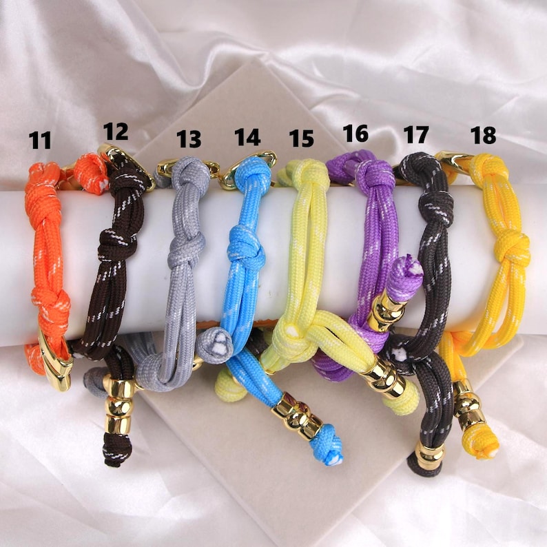 Aura Initial Knotted Bracelet — Custom Bubble Letter Alignment