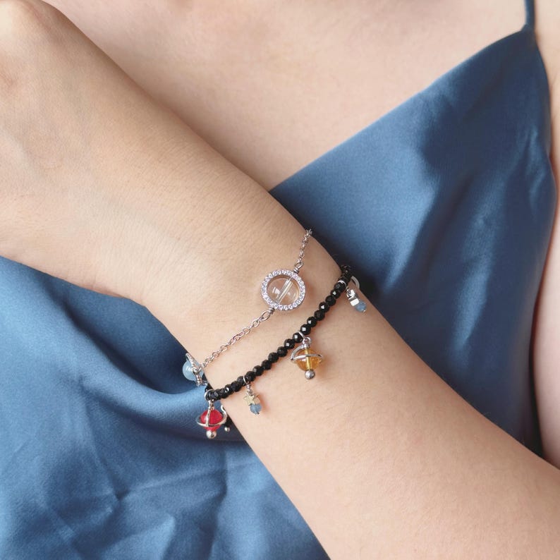 Aura Aries Celestial Alignment Strand — Carnelian & Citrine Stacking Set