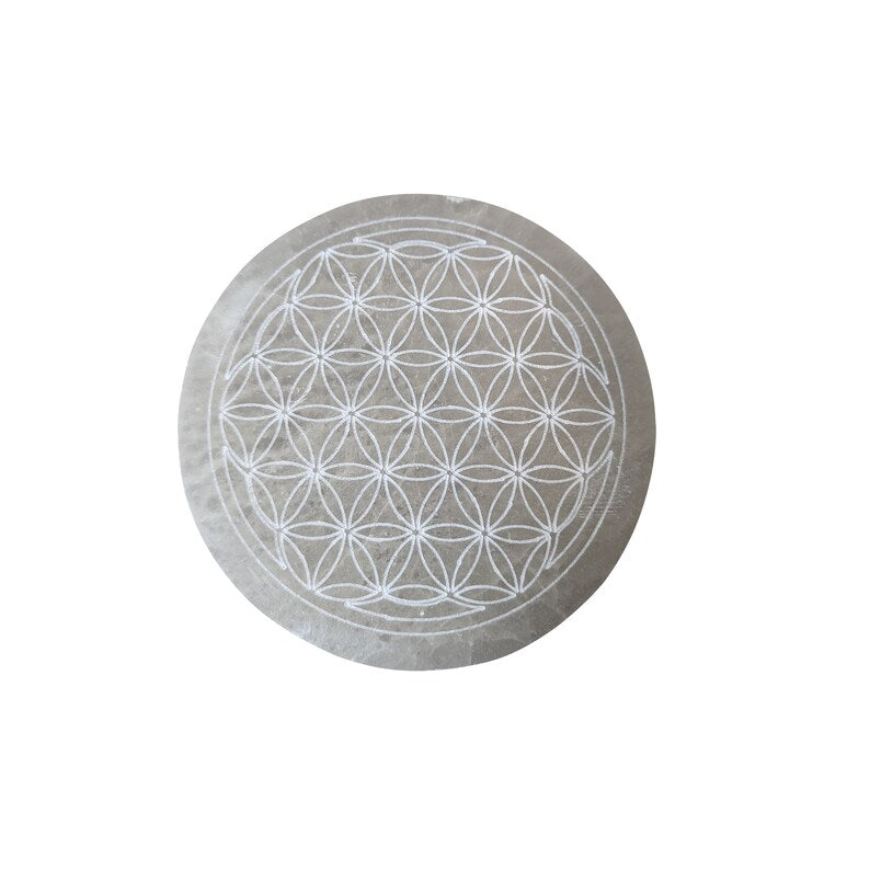 Aura Raw Selenite Cleansing Wands — Crown Chakra Energy Clearing Columns