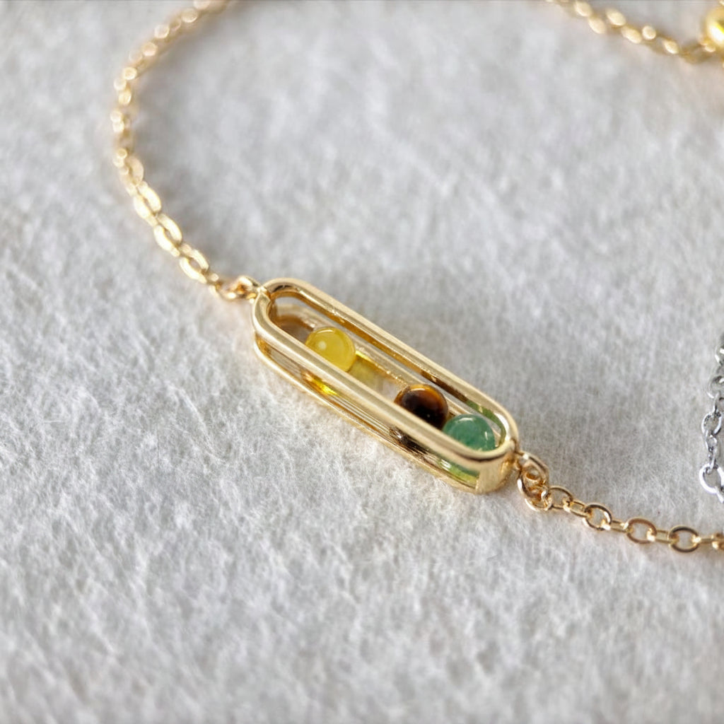 Aura Wealth & Abundance Strand — Citrine, Pyrite & Tiger's Eye (Queue #20)