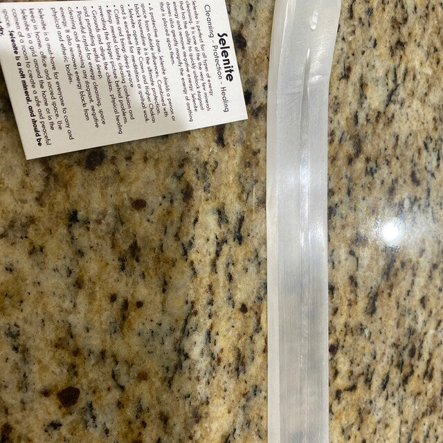 Aura Polished Selenite Incense Holder — Sacred Altar Cleansing Plate