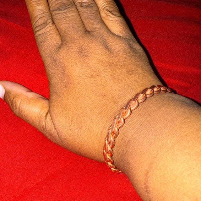 Aura Pure Solid Copper Bangle — Metaphysical Bio-energy Alignment