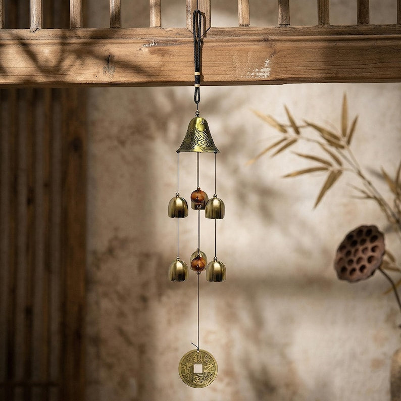Aura Dragon Feng Shui Prosperity Bell — Ancient Abundance Windchime